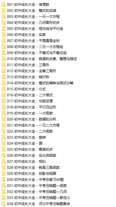 李建宇初中成长大全(李建宇初中数学全体系课)百度网盘下载